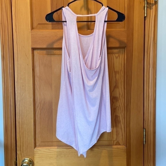 Athleta Pink/Purple Open Criss-Cross Back Workout Tank Top Size Small - Picture 3 of 4